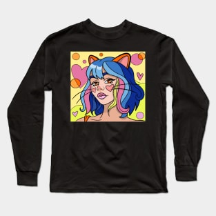 Stylish anime girl Long Sleeve T-Shirt